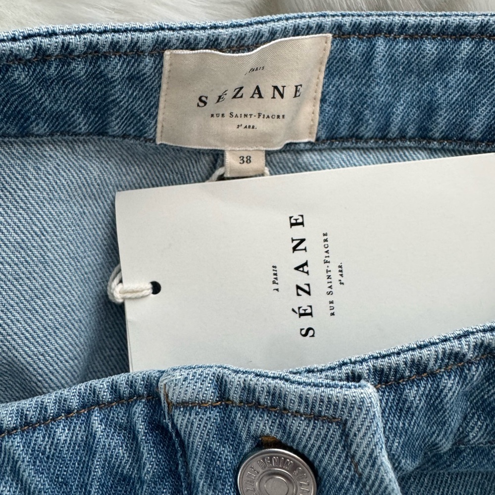 Sezane Jelena Skirt in Light Blue - Picture 5 of 9